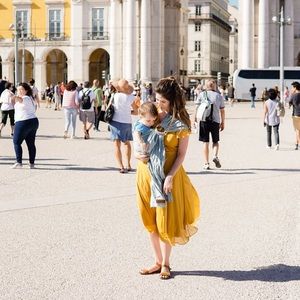 Wildbird ring sling stellar w/ rose gold rings